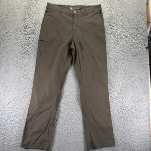 UB Tech Pant Mens 36x34 Brown Nylon Windbreaker Straight Stretch Hiking Gorpcore